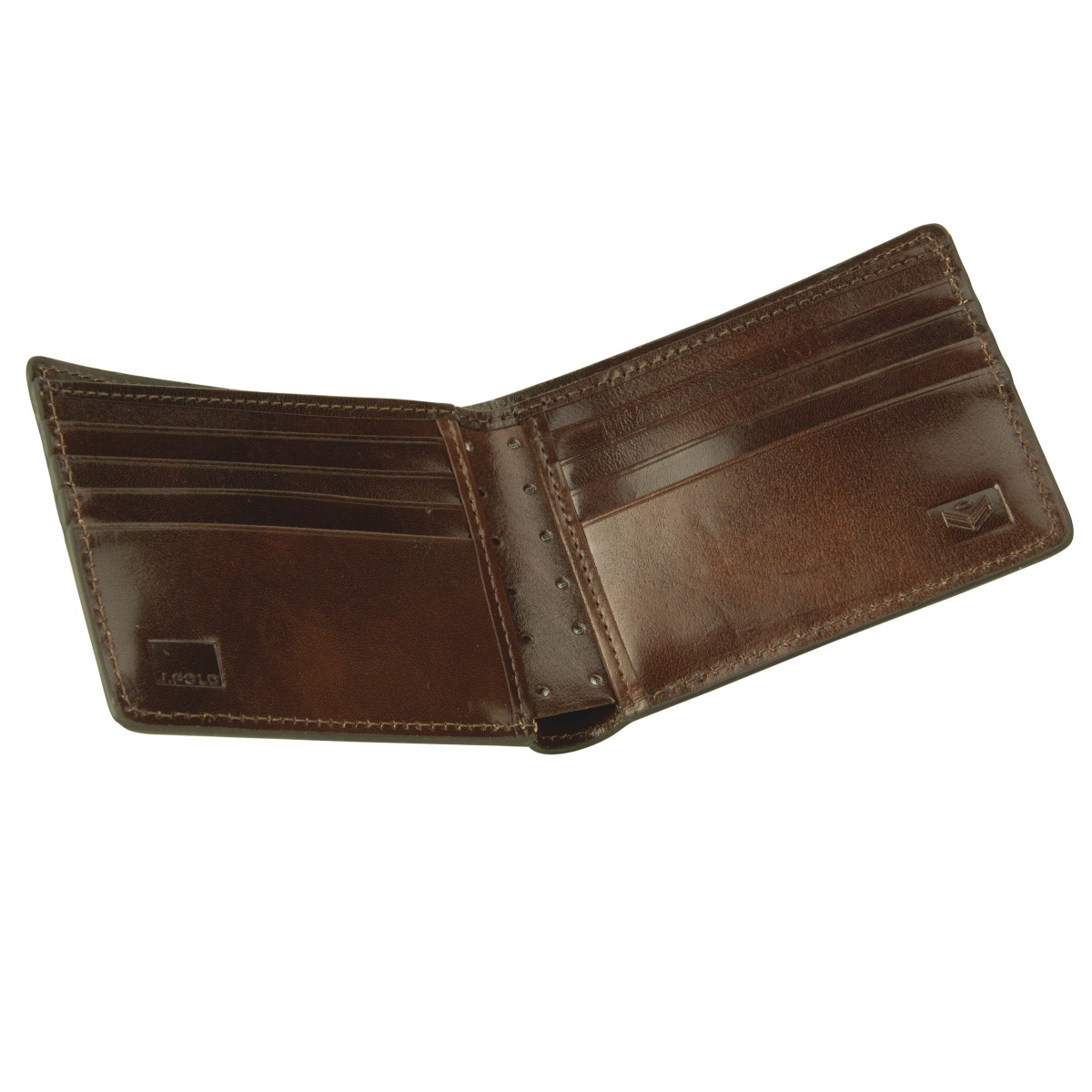 J.FOLD Thunderbird Leather Wallet - Brown/Ivory